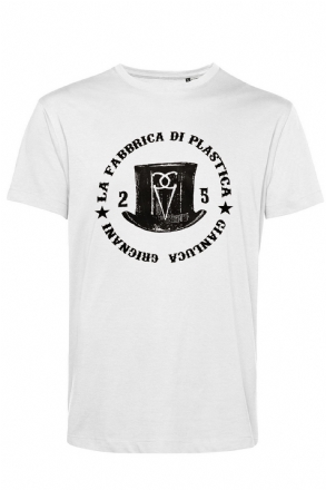 T-SHIRT BIANCA LA FABBRICA DI PLASTICA