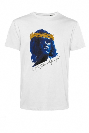 T-SHIRT BIANCA "Lei Mi Fa Sentire + Famoso Di Gesù"